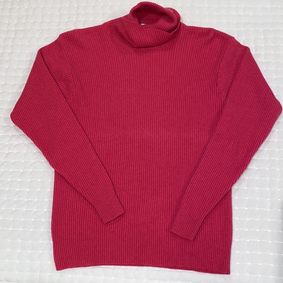 NEIMAN MARCUS 100% Cashmere Turtleneck Long Sleeve - Picture 1 of 8